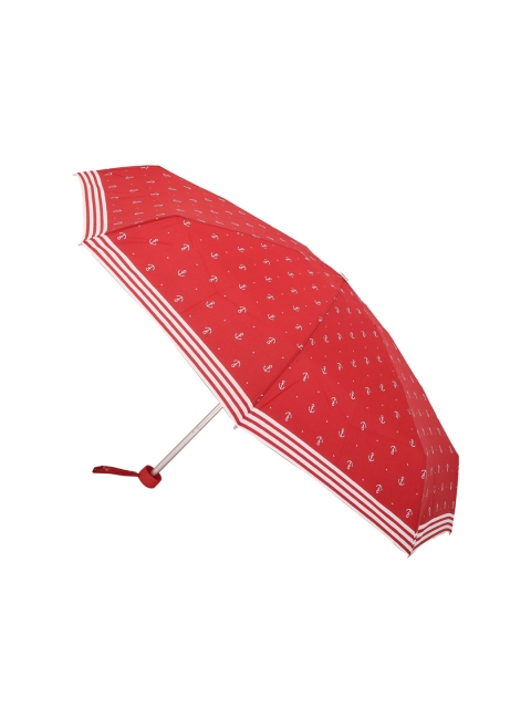 

FabSeasons Unisex Red 5 Fold Digital Printed Small Compact Manual Umbrella