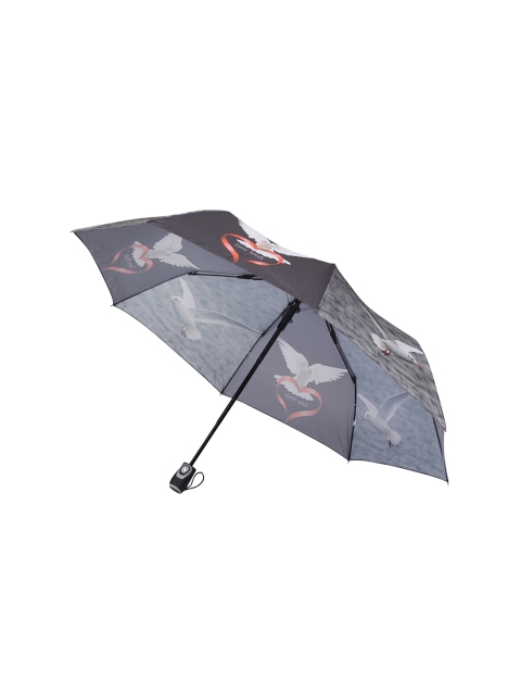 

FabSeasons Unisex Black & Grey Bird Digital Printed 3 Fold Fancy Automatic Umbrella