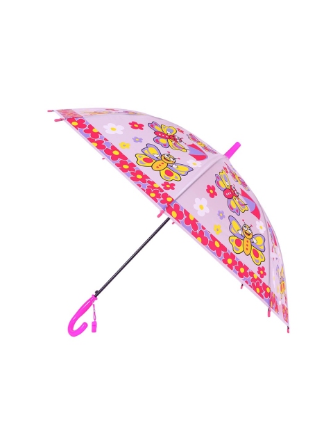 

FabSeasons Unisex Kids Pink & Red Fancy Bee Printed Single Fold Stick Umbrella