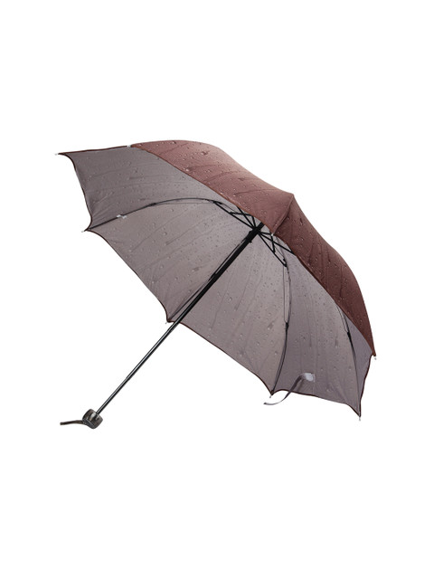 

FabSeasons Unisex Brown 3 Fold Fancy Manual All-Weather Umbrella