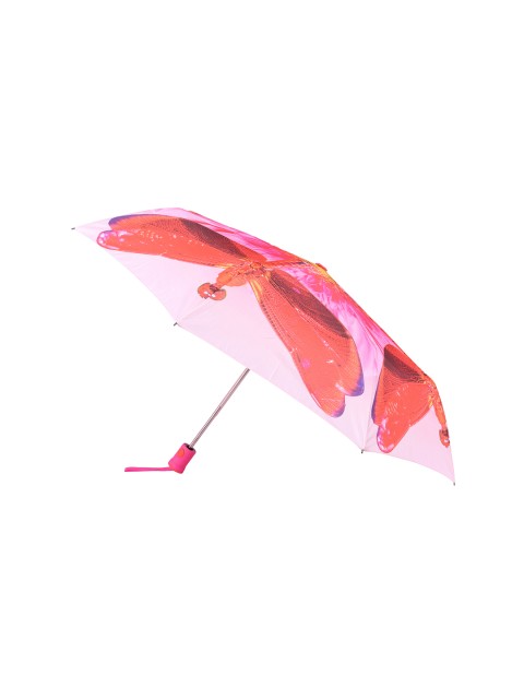 

FabSeasons Unisex Pink & Orange Butterly Digital Printed Automatic 3 fold Umbrella