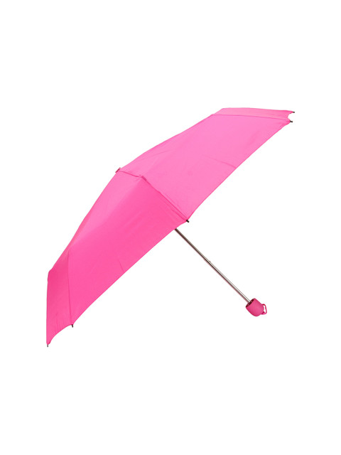 

FabSeasons Unisex Pink Solid 3 Fold Fancy Umbrella