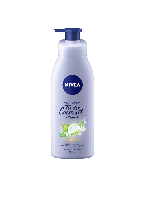 

Nivea Unisex Normal to Dry Skin Tender Coconut & Tiare Oil in Lotion 400 ml, Blue