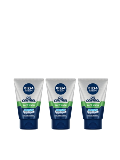 

Nivea Men Set of 3 Oil Control Face Washes, Silver