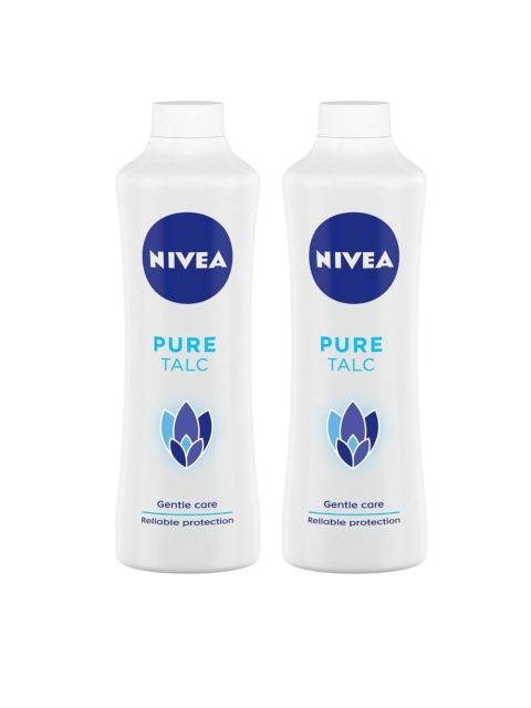 

Nivea Unisex Set of 2 Gentle Care Pure Talc, White
