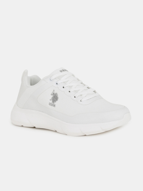 

U.S. Polo Assn. Men Off-White Textile Walking Shoes