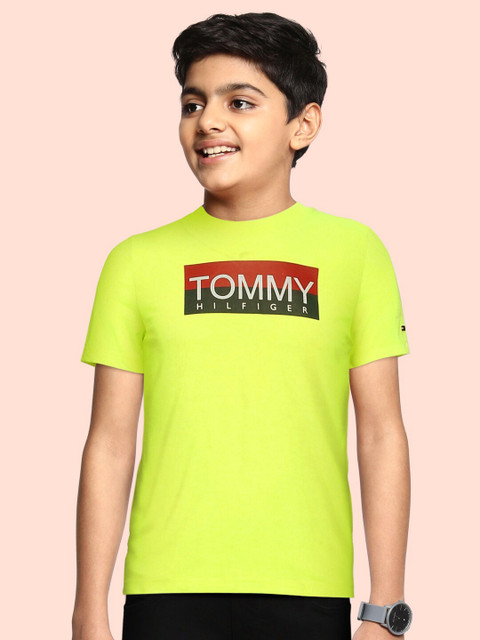 

Tommy Hilfiger Boys Yellow Brand Logo T-shirt