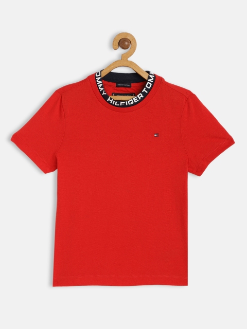 

Tommy Hilfiger Boys Red Organic Cotton T-shirt