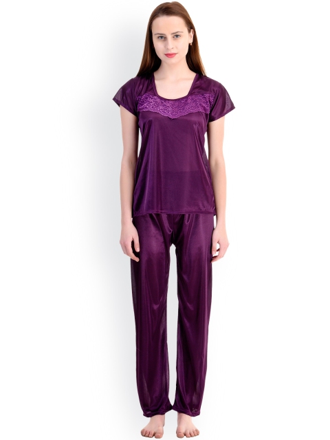 

Claura Purple Pyjama Set TR-20