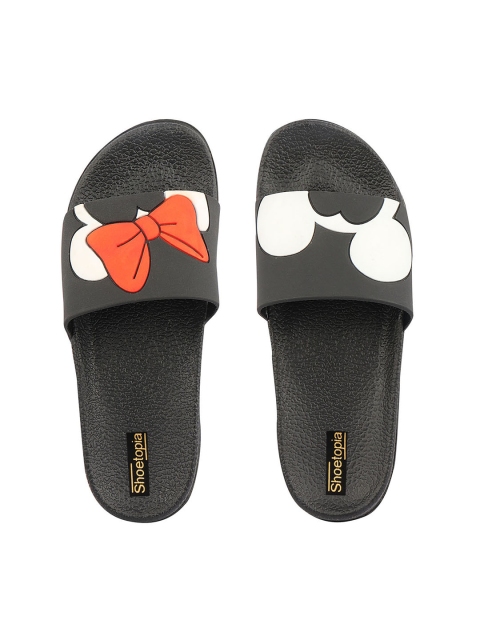 

Shoetopia Girls Black Mickey & Friends Sliders