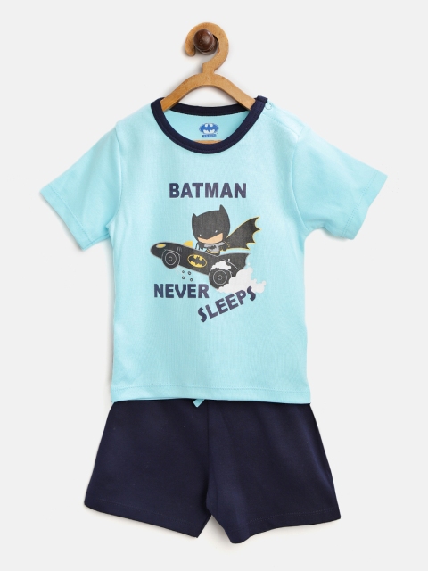 

Moms Love Boys Blue Batman Print T-shirt with Shorts