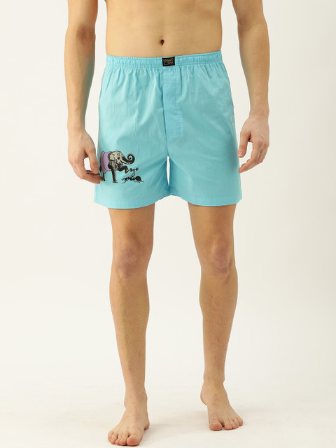

Urban Dog Men Blue Printed Boxers UDBX225