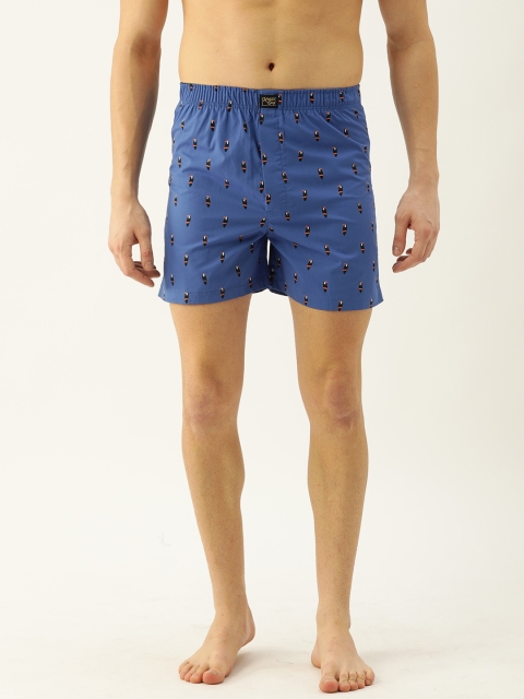 

Urban Dog Men Blue & Black Printed Boxers UDBX229