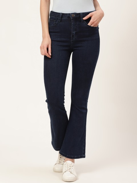 

COVER STORY Women Navy Blue Relaxed Fit Mid-Rise Clean Look Stretchable Jeans