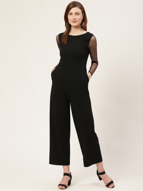 

COVER STORY Women Black Solid Basic Jumpsuit