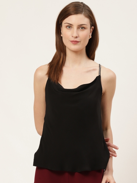 

COVER STORY Women Black Solid Top
