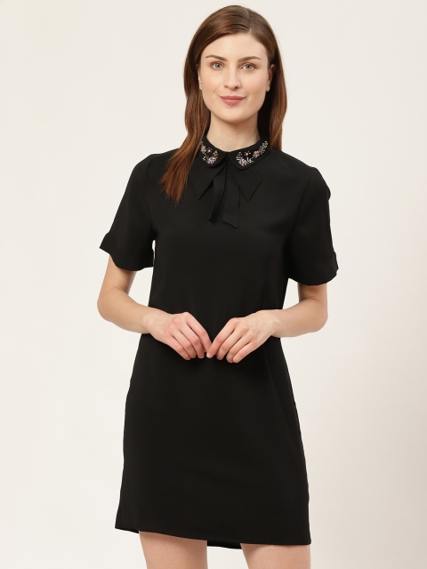 

COVER STORY Women Black Solid Sheath Dress