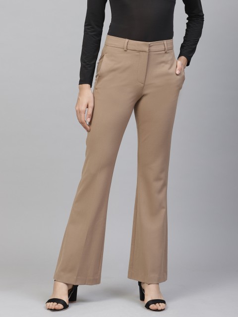 

Marks & Spencer Women Brown Slim Fit Solid Formal Trousers