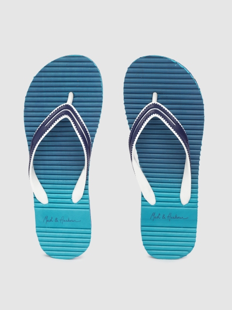 

Mast & Harbour Women Blue & White Gradient Thong Flip-Flops