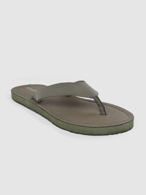 

Roadster Men Olive Green Solid Comfort Sandals