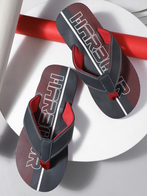 

Mast & Harbour Men Navy Blue & Red Printed Thong Flip-Flops