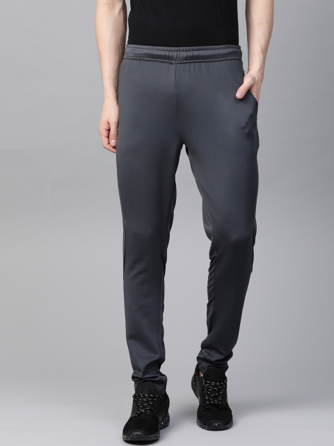 

Alcis Men Charcoal Grey Solid Running Track Pants