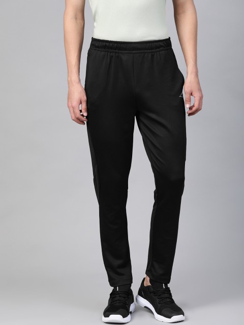 

Alcis Men Black Slim Fit Solid Running Track Pants