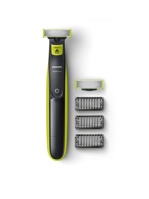 

Philips Men QP2526/10 OneBlade Hybrid Beard Trimmer & Shaver - Black & Green