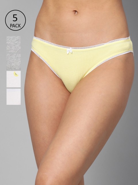 

Marks & Spencer Women Pack of 5 Bikini Briefs T615011, Yellow