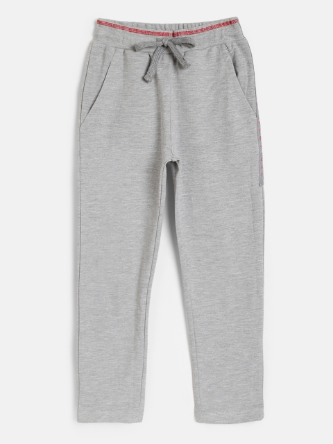 

Sweet Dreams Boys Grey Melange Solid Track Pants