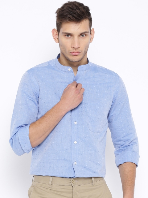 

Arrow Blue Linen Smart Casual Shirt