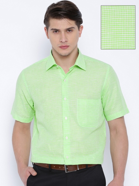 

Arrow Green Checked Regular Fit Formal Sustainable Shirt