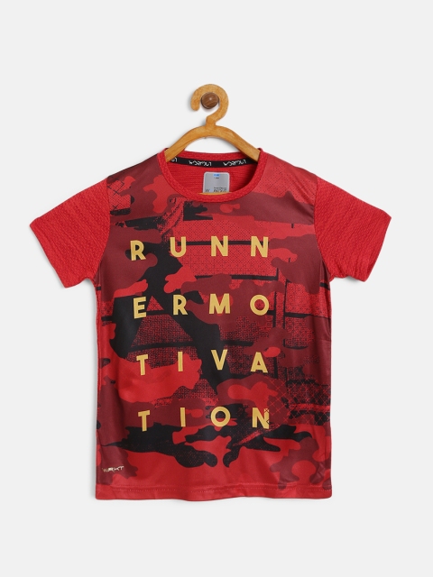 

Sweet Dreams Boys Red & Black Camouflage Print Round Neck T-shirt