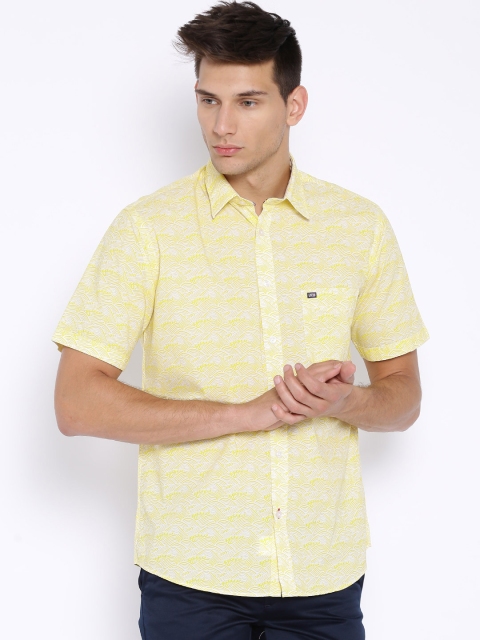 

Arrow Sport Yellow Printed Casual Shirt