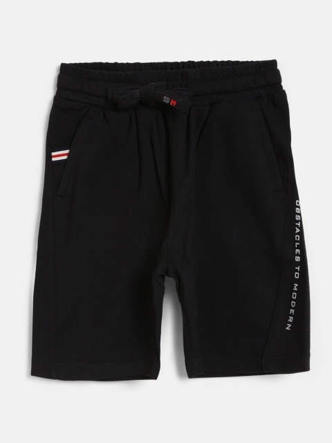 

Sweet Dreams Boys Black Solid Lounge Shorts