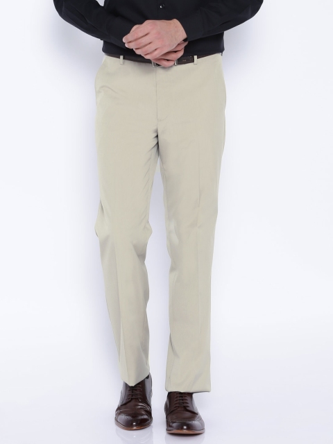 

Arrow Beige Smart Fit Formal Trousers