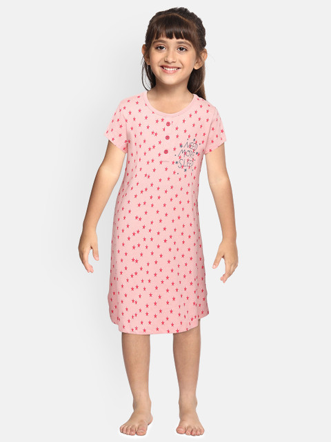 

Sweet Dreams Pink Printed Nightdress