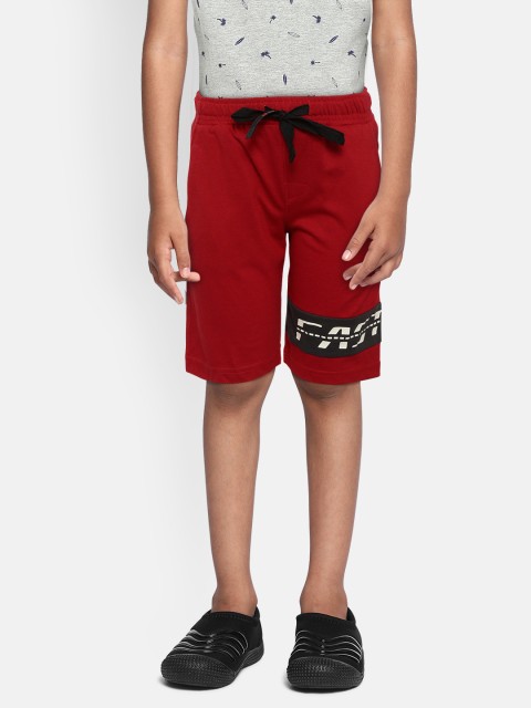 

Sweet Dreams Boys Red & Charcoal Grey Printed Detail Lounge Shorts