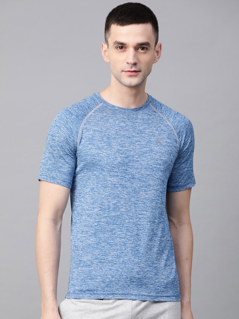 

Hrx By Hrithik Roshan Men Blue Solid Rapid-Dry Running T-shirt