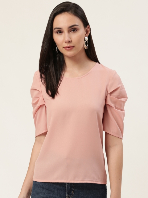 

DODO & MOA Women Dusty Pink Solid Top