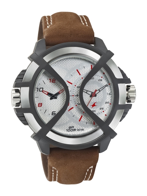 

Fastrack Men Silver-Toned Dial Watch NF38016PL02J