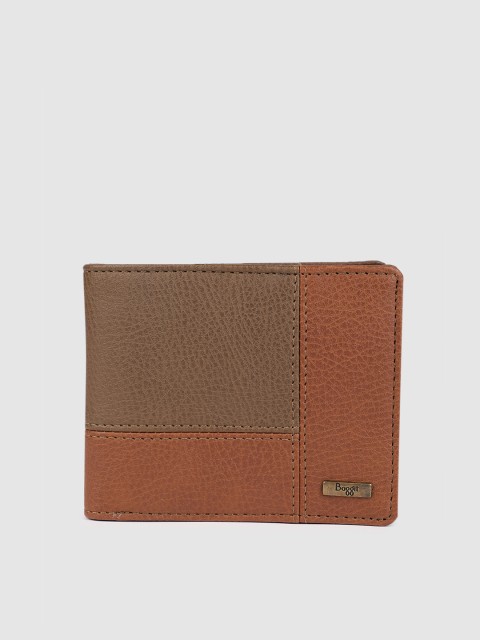 

Baggit Men Brown Colourblocked Two Fold Wallet