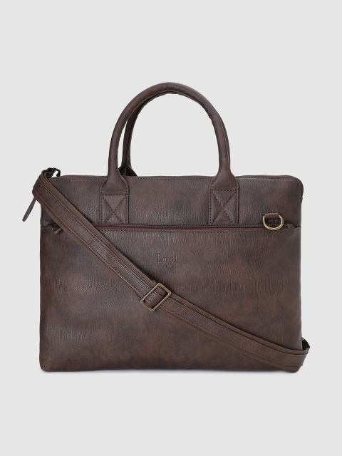 

Baggit Men Brown Animal Textured Laptop Bag