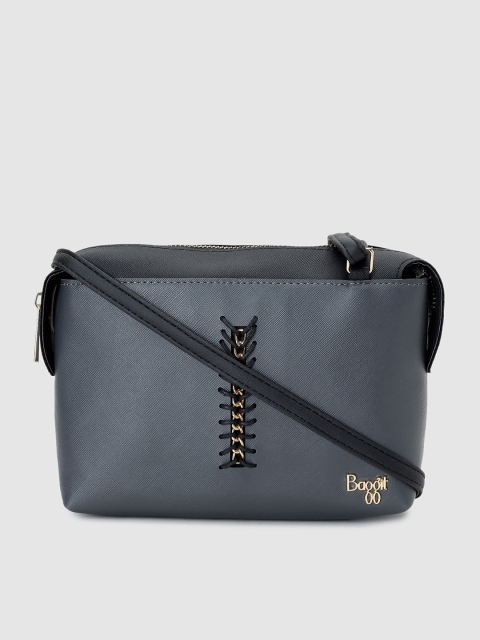 

Baggit Grey Solid Sling Bag