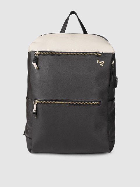 

Baggit Women Black Solid Backpack