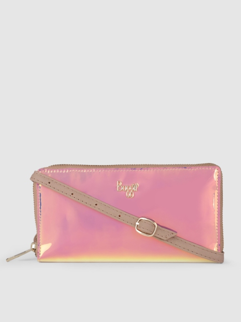 

Baggit Women Purple Solid Zip Around Wallet