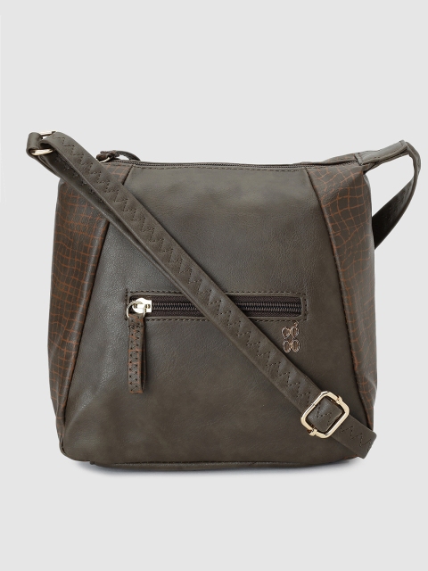 

Baggit Olive Green Printed Sling Bag