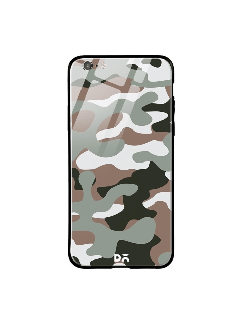 

DailyObjects Brown & Grey Camouflage Army iPhone 6 Glass Case Cover