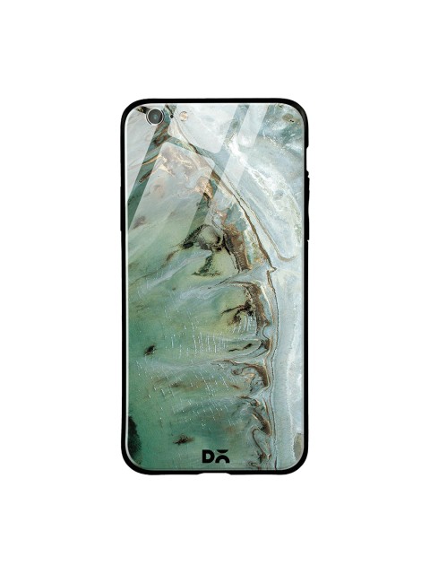 

DailyObjects Sea Green & Brown iPhone 6 Glass Case Cover