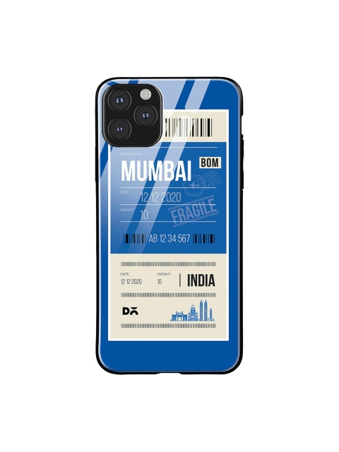 

DailyObjects Blue & White Mumbai City Tag iPhone 11 Pro Max Glass Case Cover